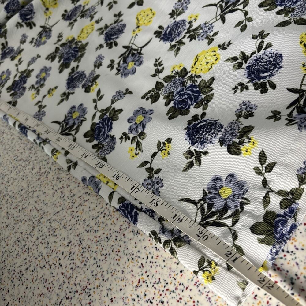 ASOS Women’s Blue Yellow Floral Peplum Wide Leg Jumpsuit Strapless Size 2 White - Picture 13 of 14